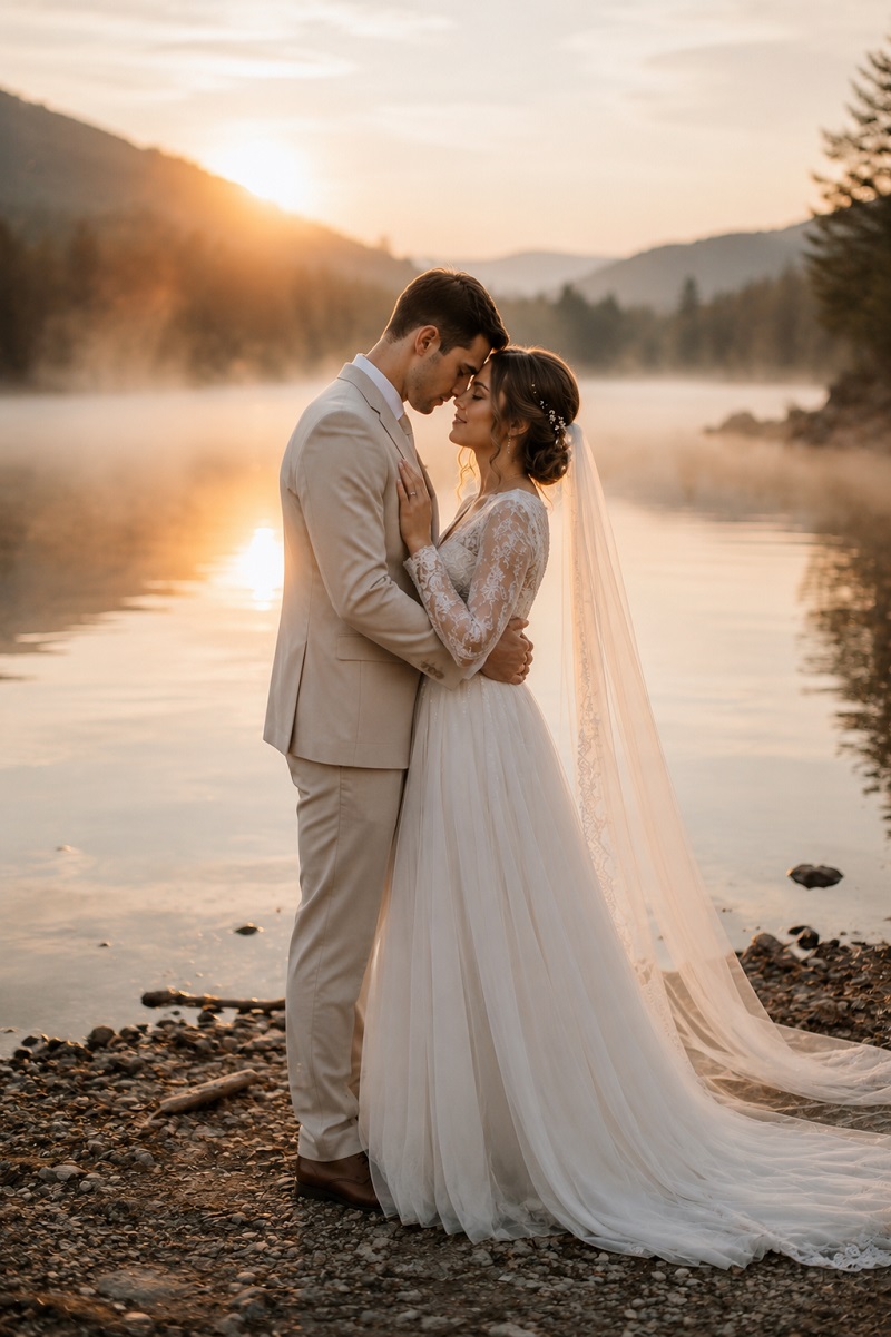 Lakeside Reflection Moment