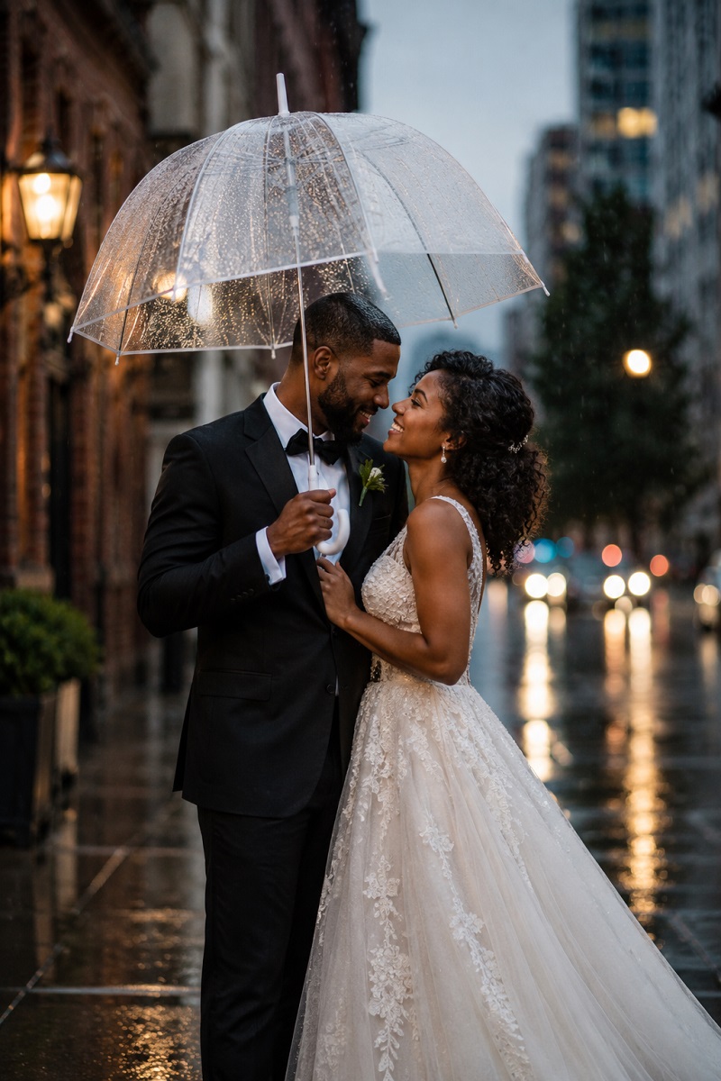 Rainy Umbrella Romance